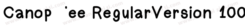 Canopee RegularVersion 1001字体转换